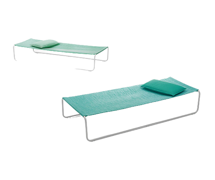 Modern Stainless Steel Hammock Outdoor Sunbed by Paola Lenti Casa Design Group