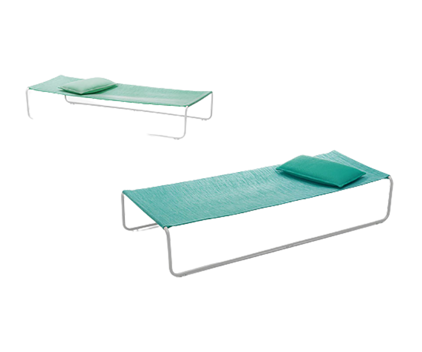 Modern Stainless Steel Hammock Outdoor Sunbed by Paola Lenti Casa Design Group