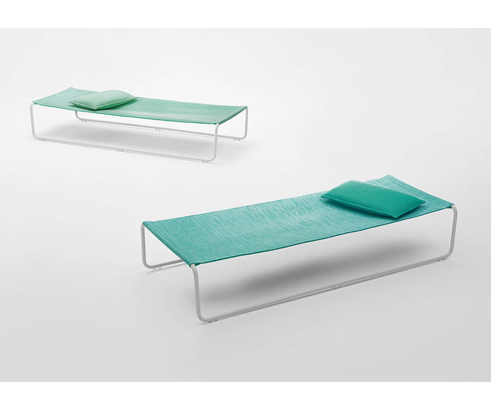 Modern Stainless Steel Hammock Outdoor Sunbed by Paola Lenti Casa Design Group