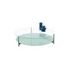 Contemporary Harvey Round Side Table by Paola Lenti Combining Ash Heartwood and Tempered Glass Casa Design Group