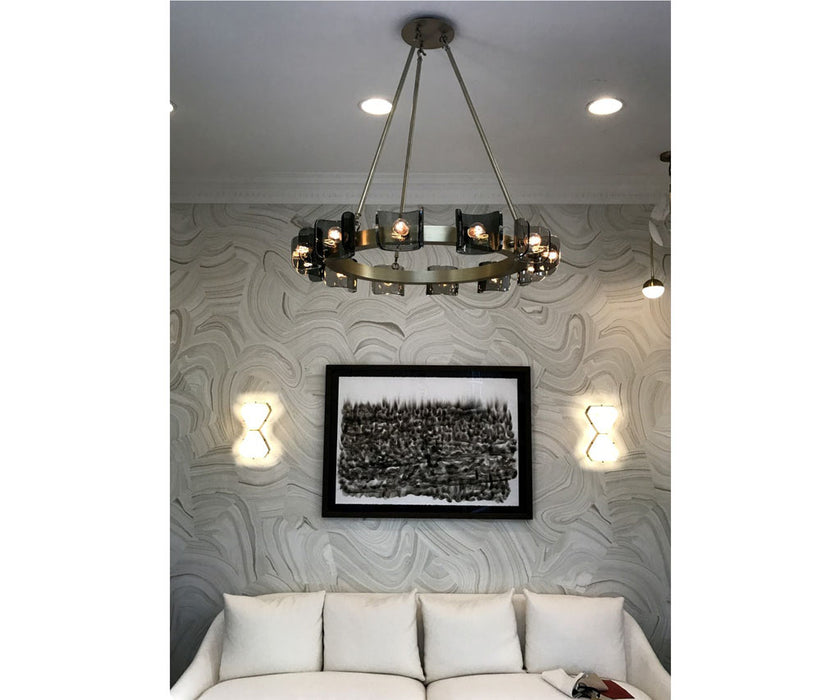 High end Helios Chandelier by Zia Priven Casa Design