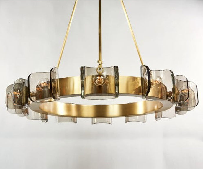 High end Helios Chandelier by Zia Priven Casa Design