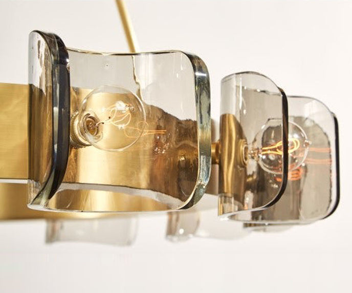 High end Helios Chandelier by Zia Priven Casa Design