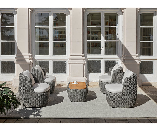 Heritage Outdoor Curved Club Lounge Chair by Point | Casa Design Group
