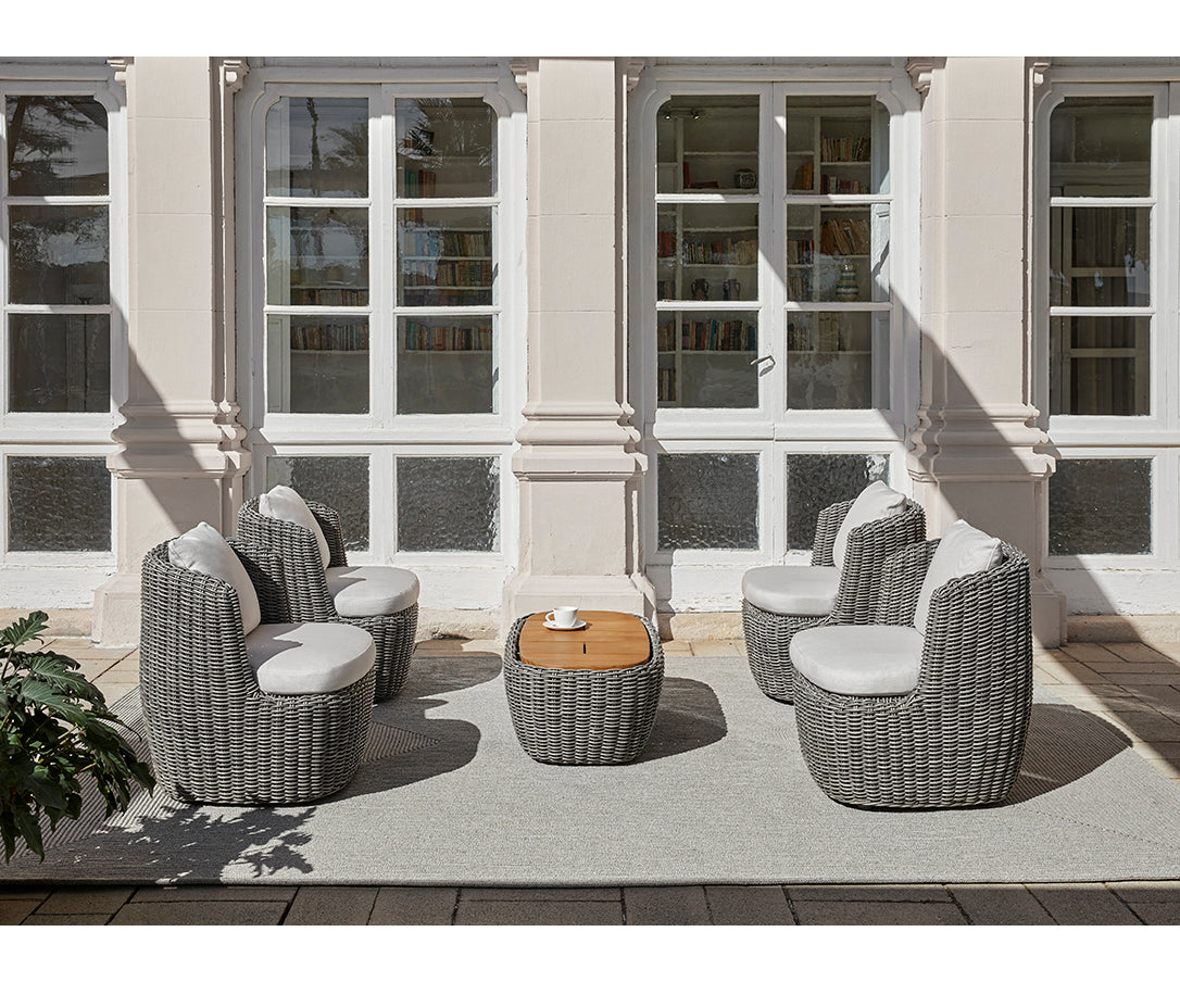 Heritage Outdoor Curved Club Lounge Chair by Point | Casa Design Group
