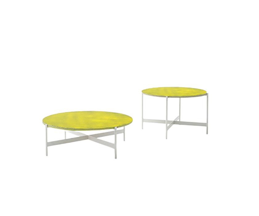 Heron Outdoor Coffee Table by Paola Lenti with a Handcrafted Luce top and Durable Stainless Steel Structure | Casa Design Group