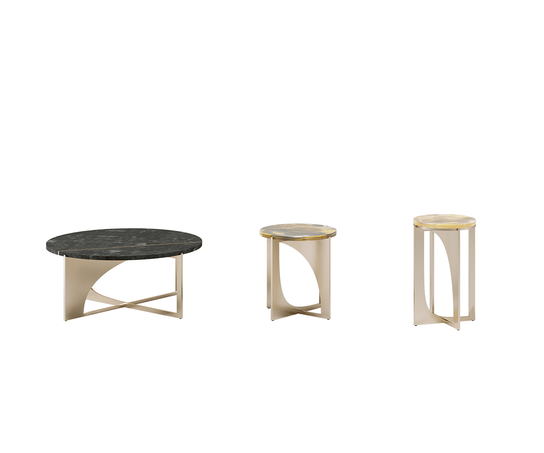 Hyperbol Coffee Table and Stool Paolo Castelli