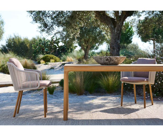 High End Illum Teak Dining Table by Tribù Casa Design Group