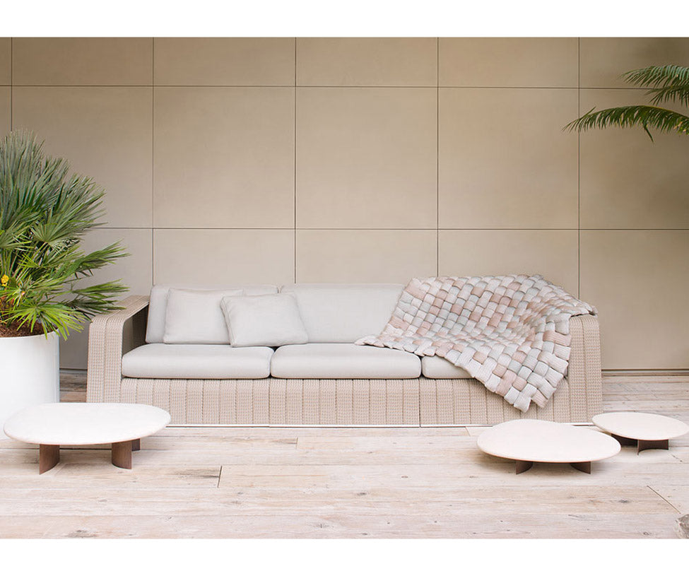 Lava Stone Isole Outdoor Coffee Table by Paola Lenti Handcrafted and Stylish Furniture | Casa Design Group