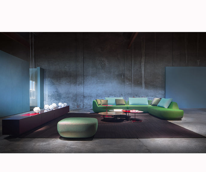 Luxury Ivy Side Table by Paola Lenti Decorated with Unique Enamel Elementsv Casa Design Group