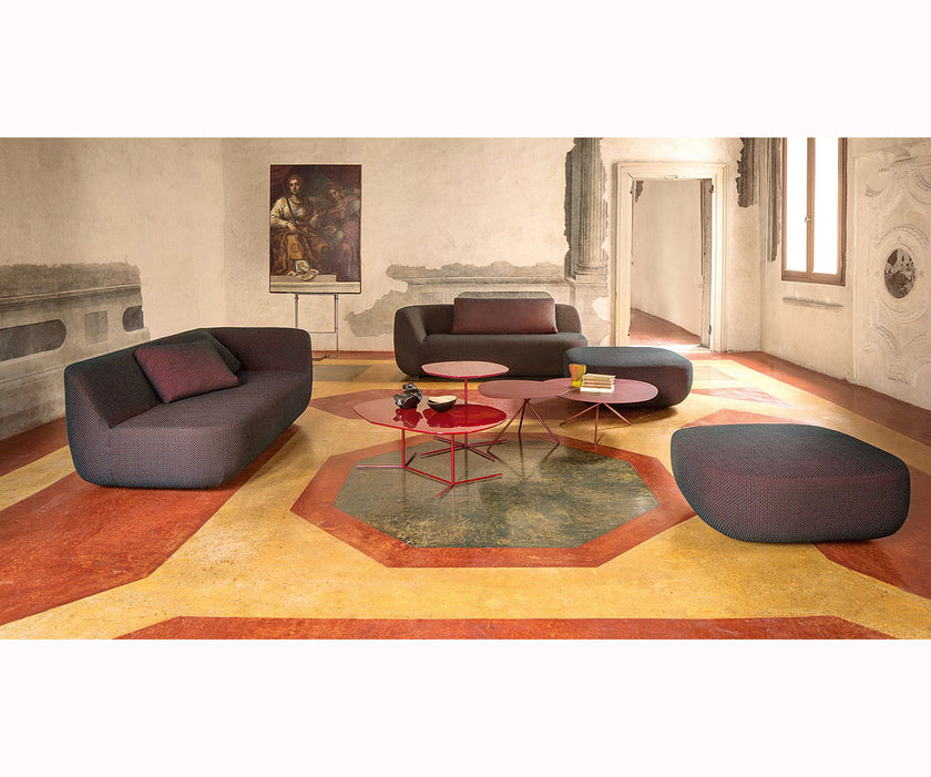 Luxury Ivy Side Table by Paola Lenti Decorated with Unique Enamel Elementsv Casa Design Group