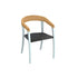 Stylish Teak and Aluminum with Olefin Fiber Jive Outdoor Dining Armchair by Royal Botania Casa Design Group