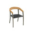Stylish Teak and Aluminum with Olefin Fiber Jive Outdoor Dining Armchair by Royal Botania Casa Design Group
