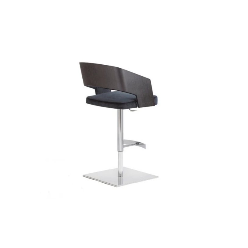 High End Jolly Swivel Bar Stool Oak Back by Potocco Casa Design Group