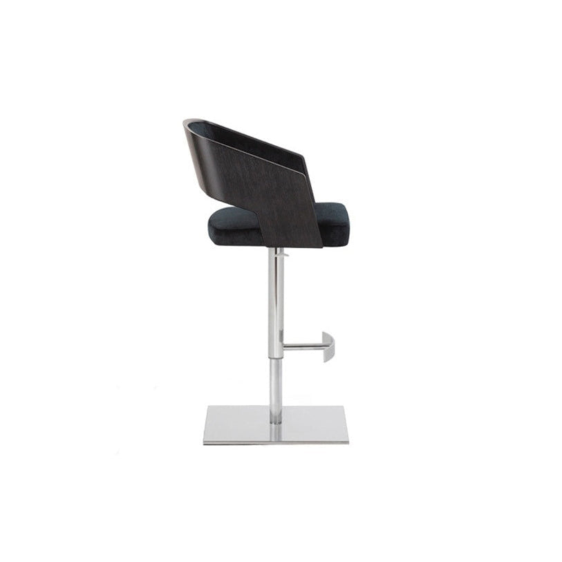 High End Jolly Swivel Bar Stool Oak Back by Potocco Casa Design Group