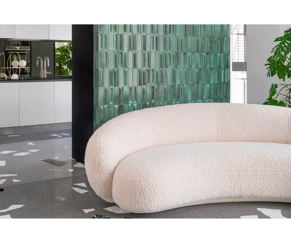 Contemporary curved Julep Sofa by Tacchini – Casa Design Group