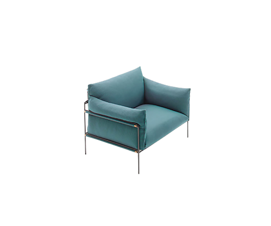 Contemporary Kabà Outdoor Lounge Chair by Paola Lenti with Removable Cushions Casa Design Group