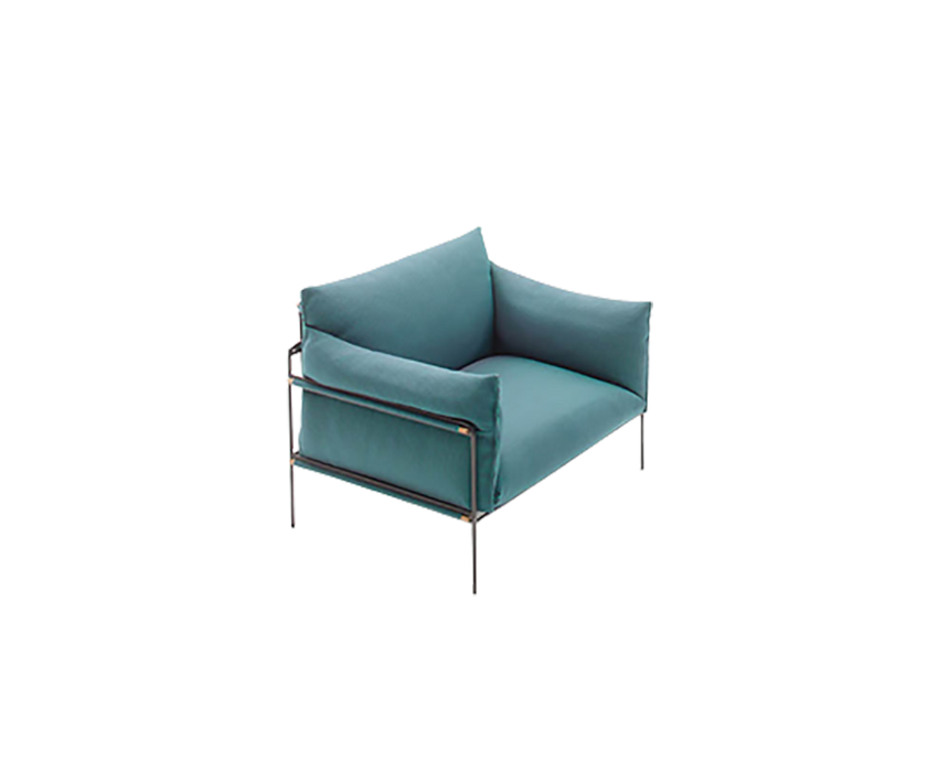 Contemporary Kabà Outdoor Lounge Chair by Paola Lenti with Removable Cushions Casa Design Group