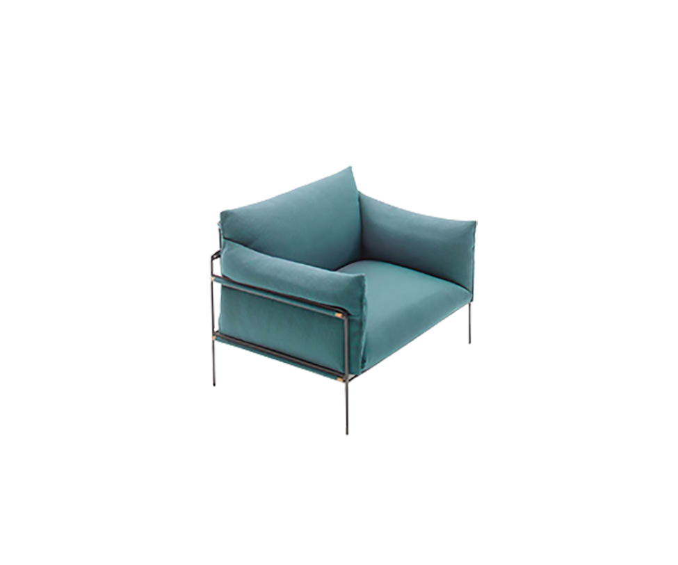 Contemporary Kabà Outdoor Lounge Chair by Paola Lenti with Removable Cushions Casa Design Group