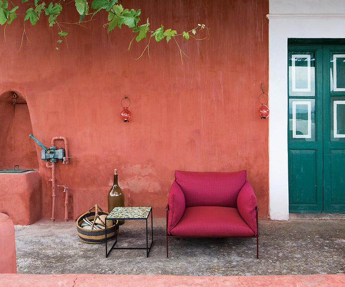 Contemporary Kabà Outdoor Lounge Chair by Paola Lenti with Removable Cushions Casa Design Group