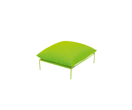 Contemporary Kabà Outdoor Pouf by Paola Lenti with Removable Cushion Casa Design Group