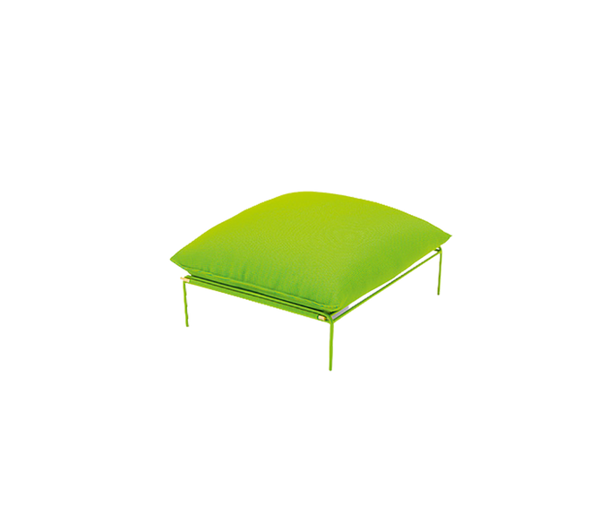 Contemporary Kabà Outdoor Pouf by Paola Lenti with Removable Cushion Casa Design Group