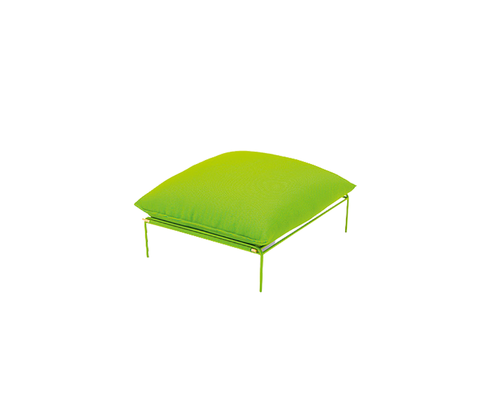 Contemporary Kabà Outdoor Pouf by Paola Lenti with Removable Cushion Casa Design Group