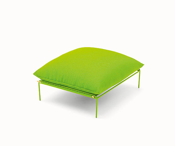 Contemporary Kabà Outdoor Pouf by Paola Lenti with Removable Cushion Casa Design Group