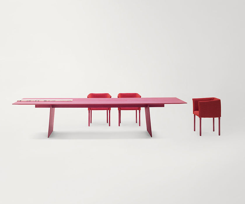 Luxury Kanji Dining Table by Paola Lenti Modern Dining with Marble and Metal Inserts Casa Design Group