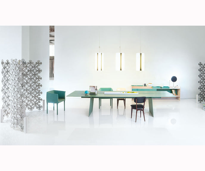 Luxury Kanji Dining Table by Paola Lenti Modern Dining with Marble and Metal Inserts Casa Design Group