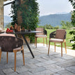 Modern Katana Outdoor Rectangular Table with Metal Legs and Porcelain Stoneware Top by Potocco | Casa Design Group