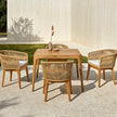 Luxury Khai Dining Armchair by Point with Sculptural Rope Weave | Casa Design Group