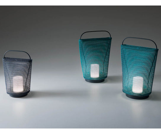 Luxury Lanterna Outdoor Floor Lamp by Paola Lenti in Matt Stainless Steel Casa Design Group