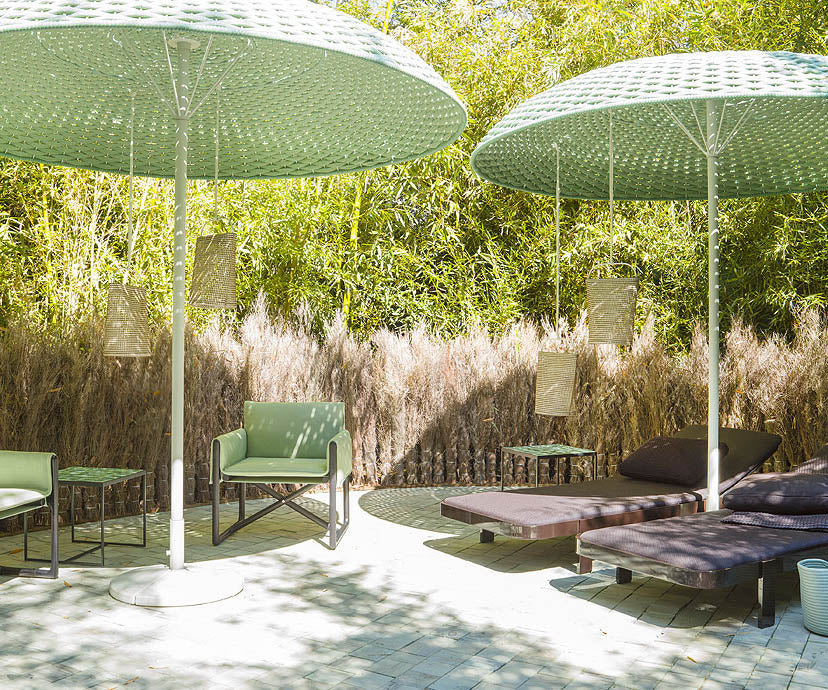 Luxury Lanterna Outdoor Floor Lamp by Paola Lenti in Matt Stainless Steel Casa Design Group