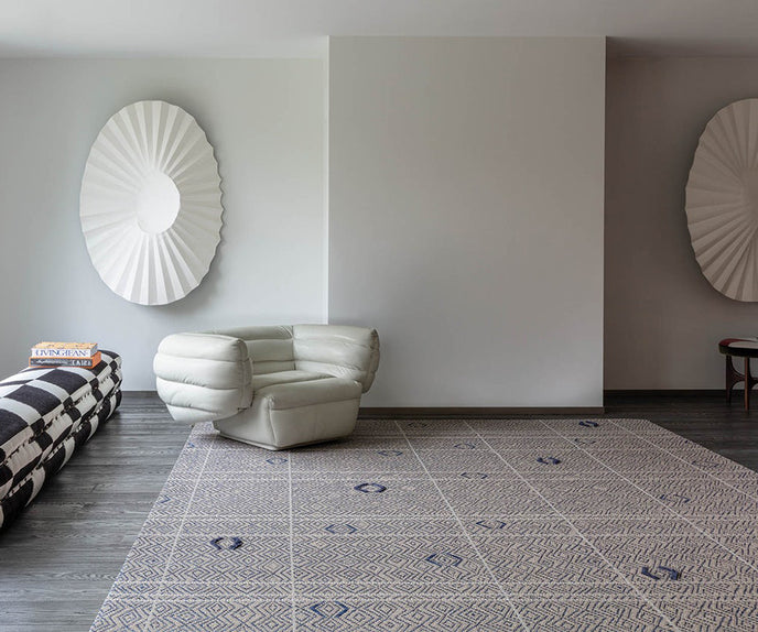 Limited Edition Alfresco Dune Rug Nautical Blue Indoors
