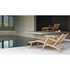 Luxury Levante 008 Outdoor Chaise Lounge by Roda Crafted from Premium Teak | Casa Design Group