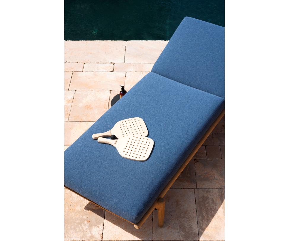 Modern Levante 009 Sunlounger by Roda Crafted from Durable Teak | Casa Design Group