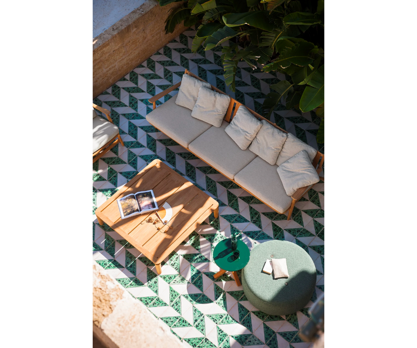 Levante 012 Square Teak Outdoor Coffee Table by Roda | Casa Design Group