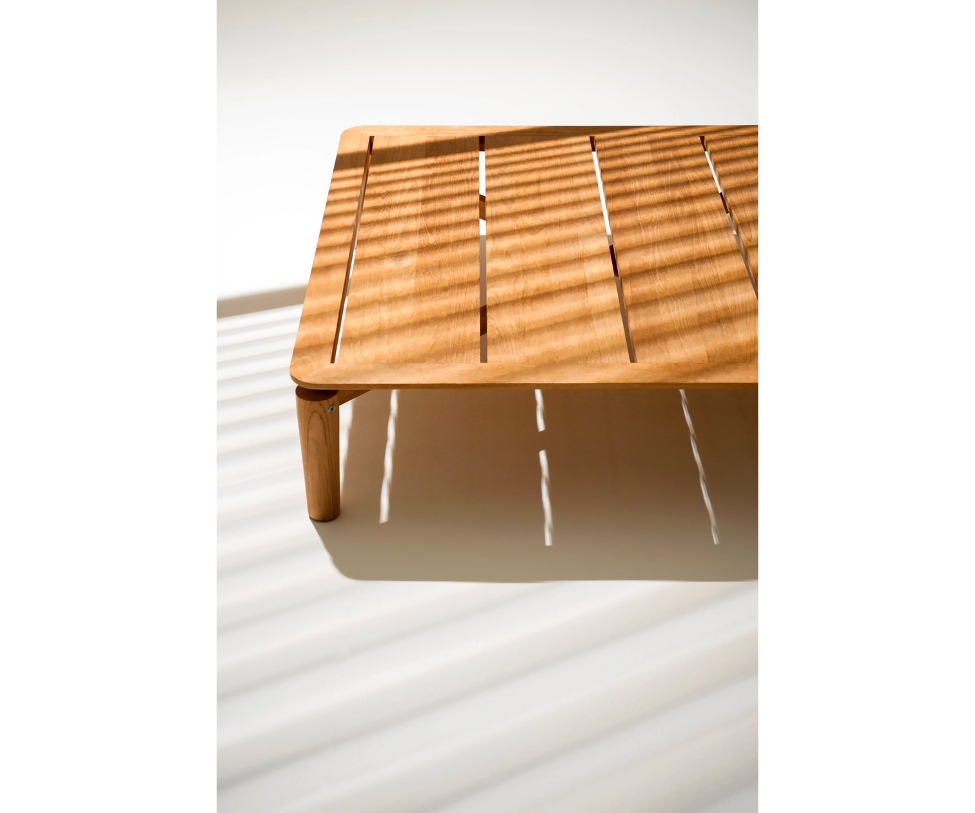 Levante 012 Square Teak Outdoor Coffee Table by Roda | Casa Design Group