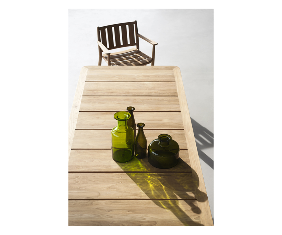 Levante 022 Teak Outdoor Dining Table by Roda a Perfect Blend of Tradition and Modern Elegance | Casa Design Group