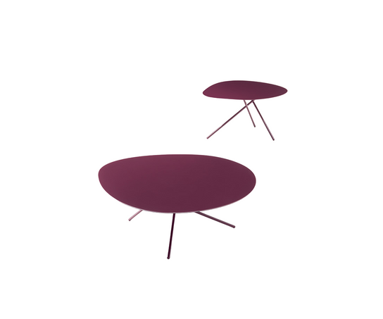 Modern Lever Side Table by Paola Lenti with Stainless Steel Rod Base Casa Design Group