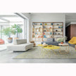 Modern Lever Side Table by Paola Lenti with Stainless Steel Rod Base Casa Design Group