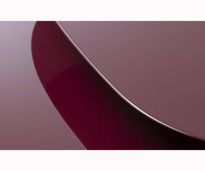 Modern Lever Side Table by Paola Lenti with Stainless Steel Rod Base Casa Design Group