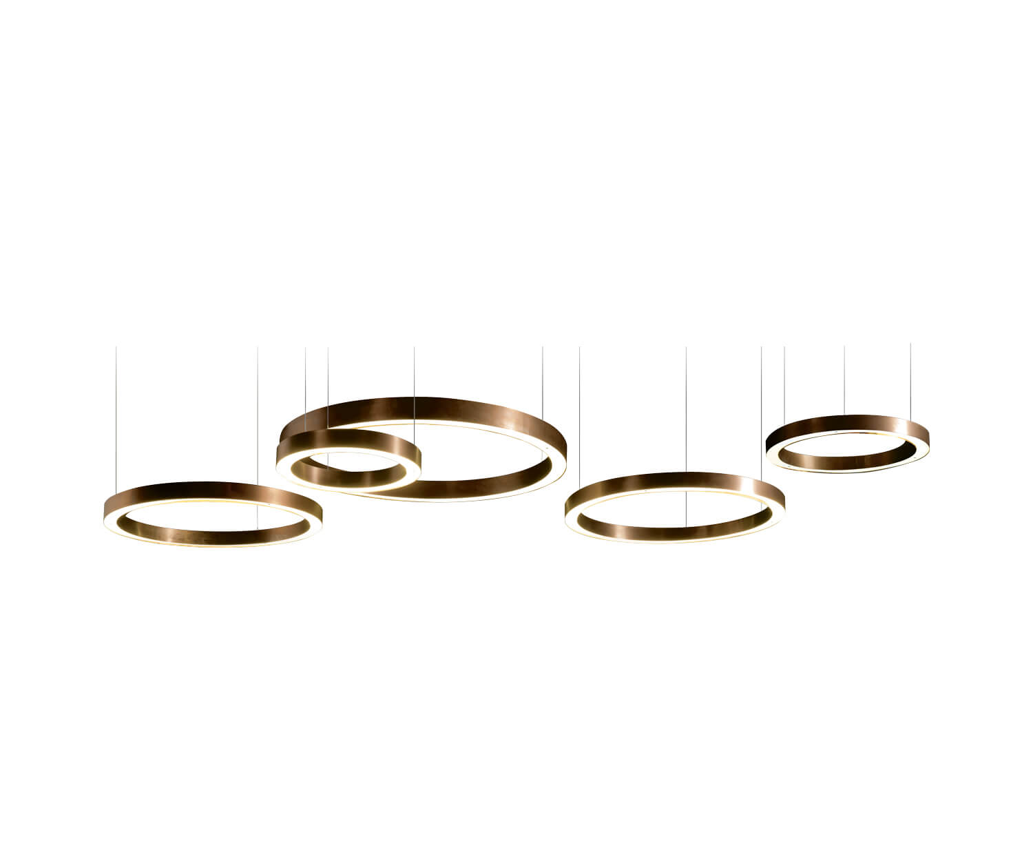 High End Light Ring Horizontal Suspension by Henge Casa Design Group