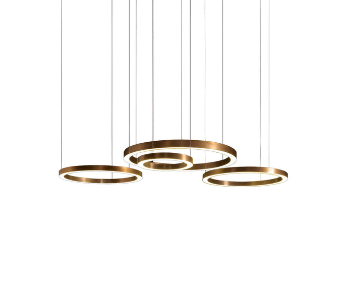 High End Light Ring Horizontal Suspension by Henge Casa Design Group