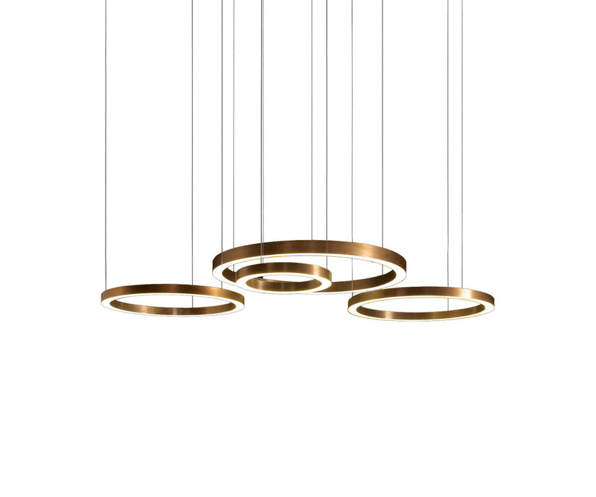 High End Light Ring Horizontal Suspension by Henge Casa Design Group