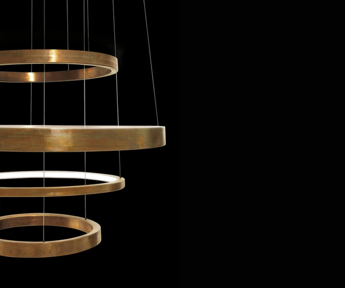 High End Light Ring Pendant Lamp by Henge Casa Design Group