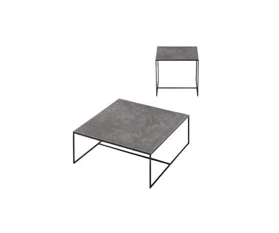 Handcrafted Lio Outdoor Coffee Table by Paola Lenti with Unique Stoneware Top | Casa Design Group