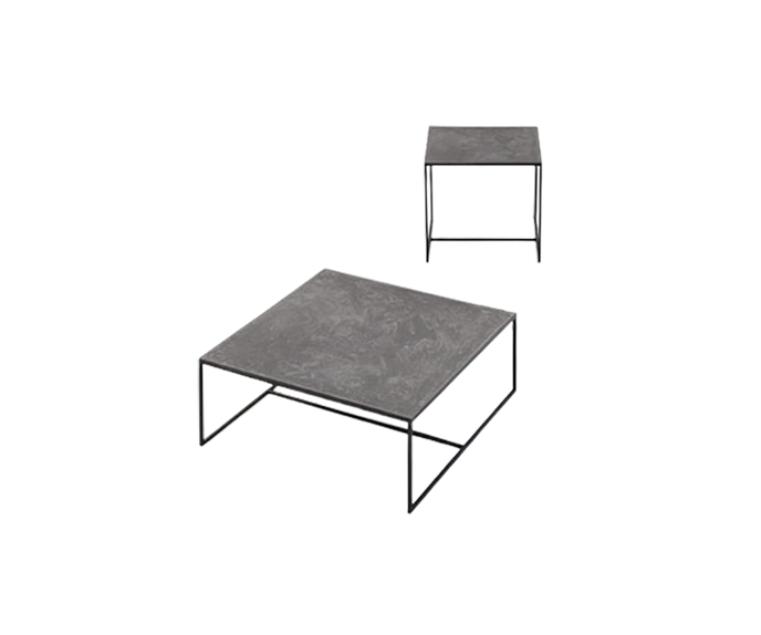 Handcrafted Lio Outdoor Coffee Table by Paola Lenti with Unique Stoneware Top | Casa Design Group