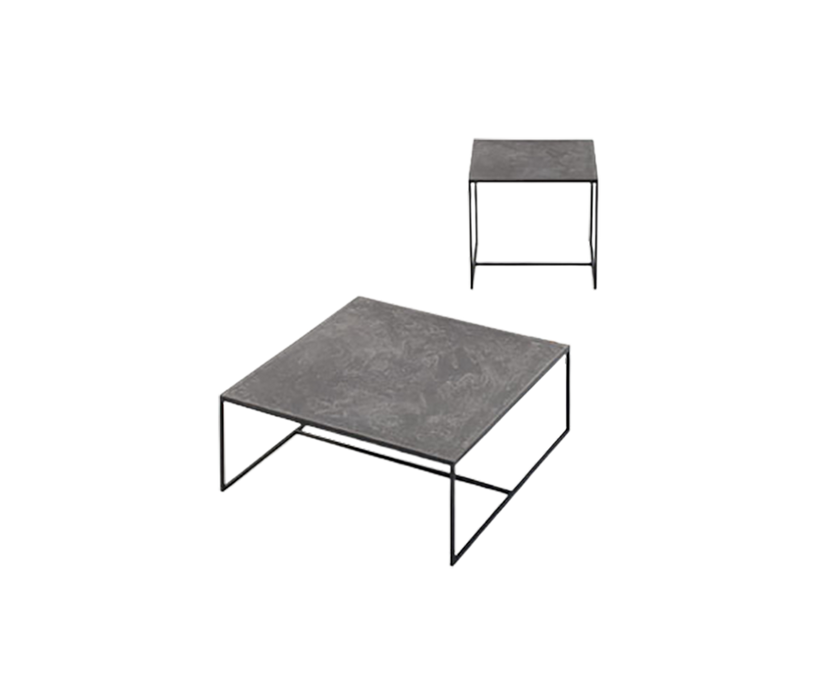 Handcrafted Lio Outdoor Coffee Table by Paola Lenti with Unique Stoneware Top | Casa Design Group
